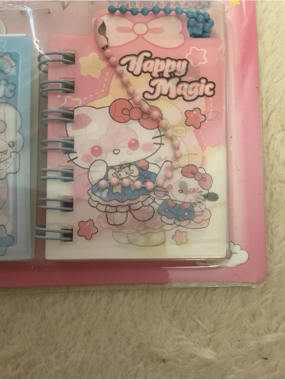 Happy Magic Kids 3D Spiral Notebooks - Pink & Blue